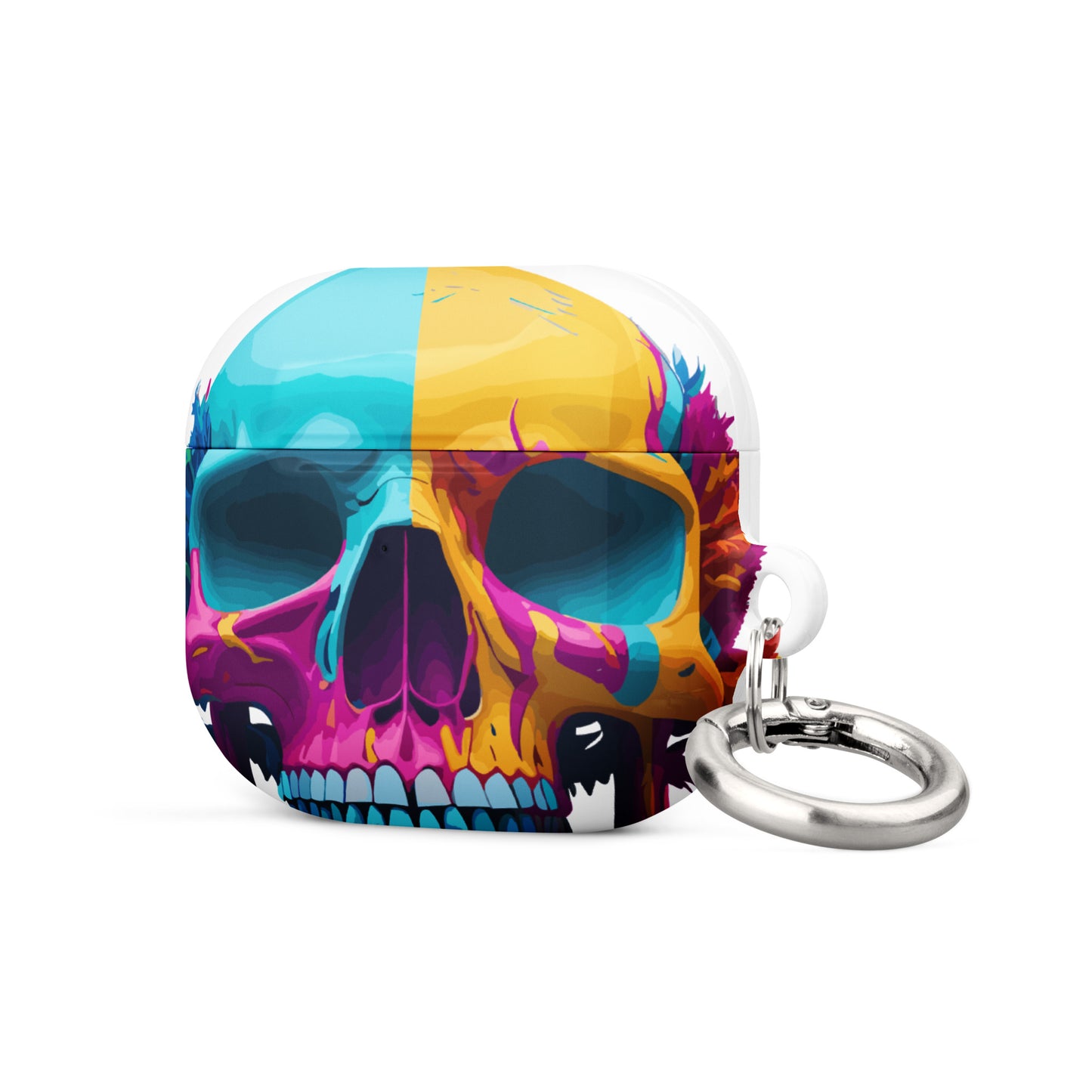 Psychedelic Skull AirPods Case