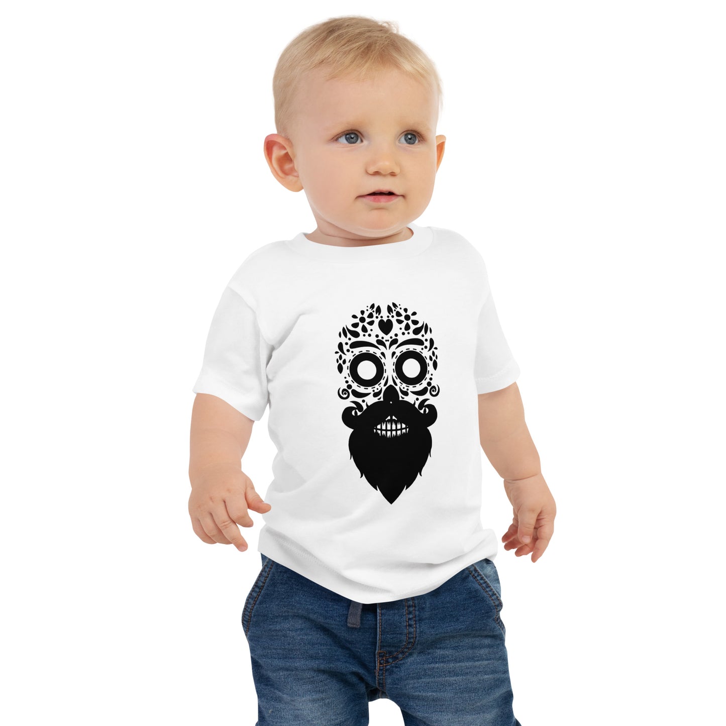Bearded Sugar Skull Baby T-Shirt