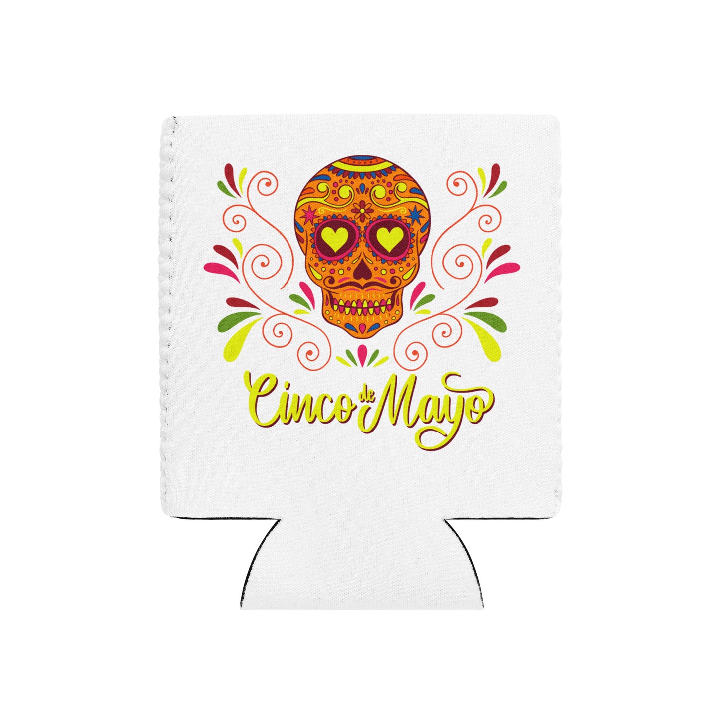 Cinco De Mayo Sugar Skull Beer Bottle Sleeve