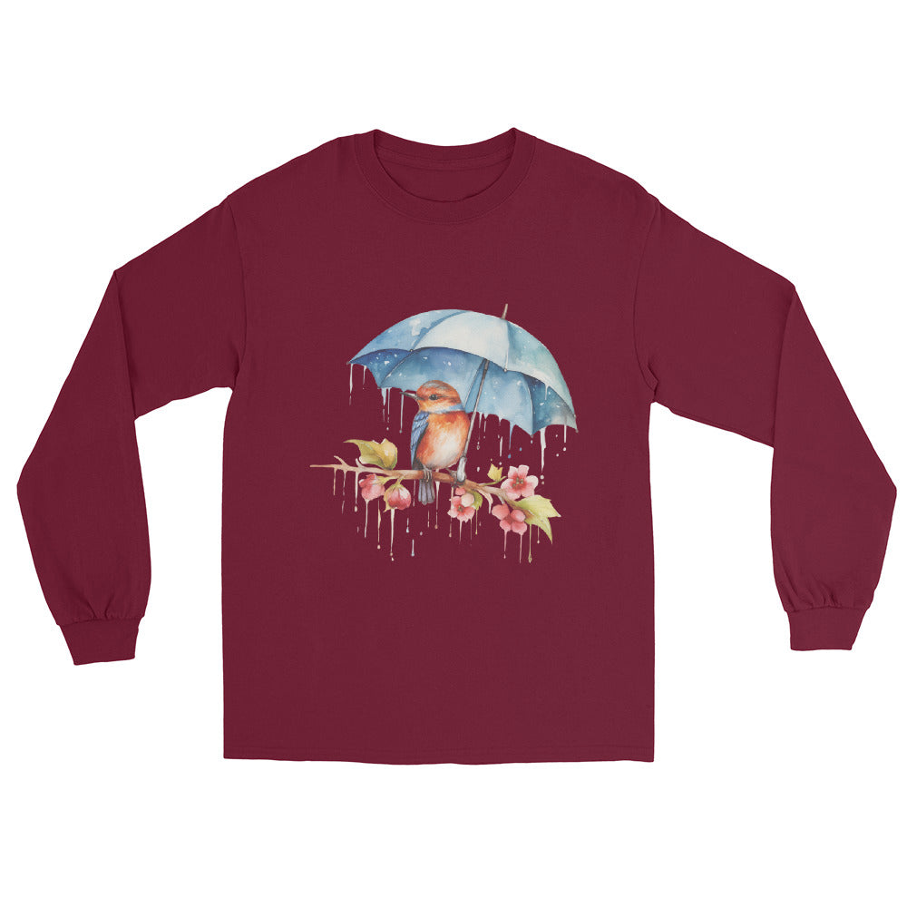 Bird with an Umbrella Long Sleeve Shirt
