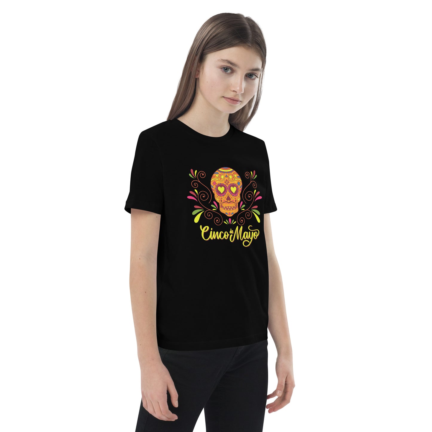 Cinco De Mayo Skull Kid's T-Shirt