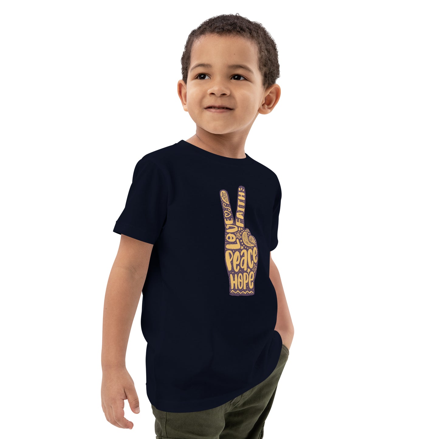 Love, Hope, Faith kid shirt