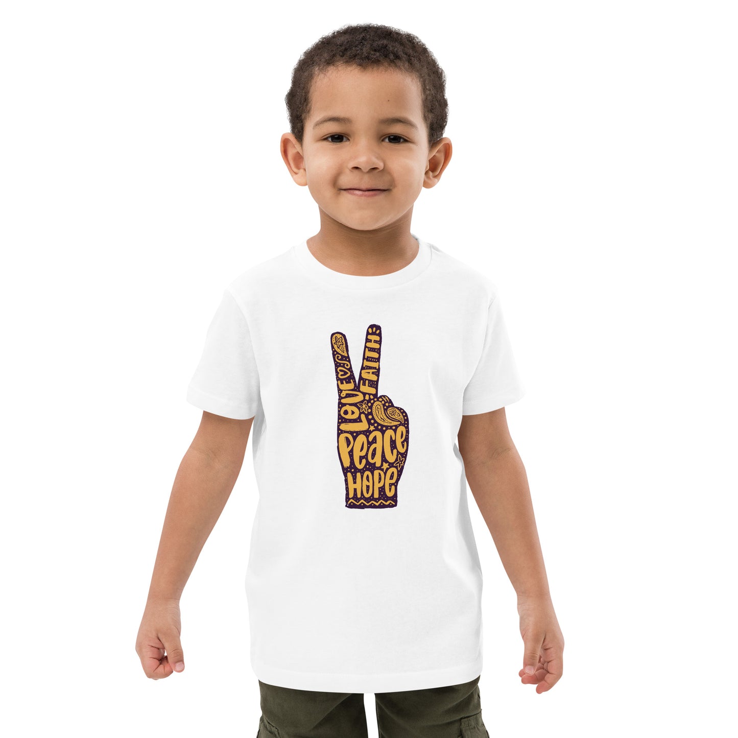 peace sign kids tee shirt