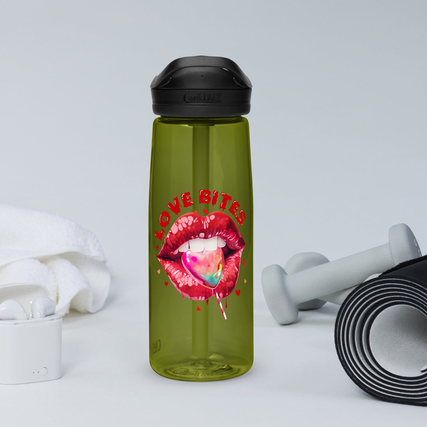 Lips Sports Water Bottle