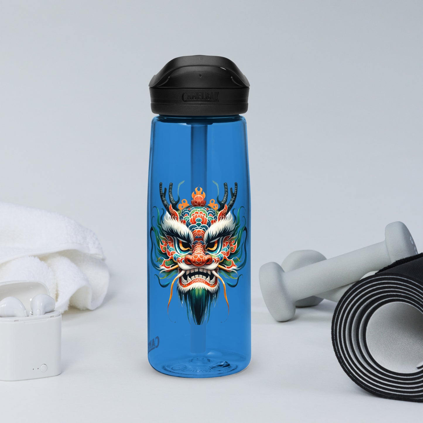 Chinese New Year's Dragon Sports Water Bottle