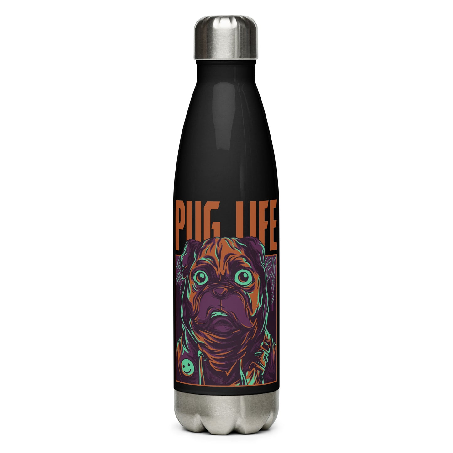 PUG LIFE Stainless Steel Water Bottle