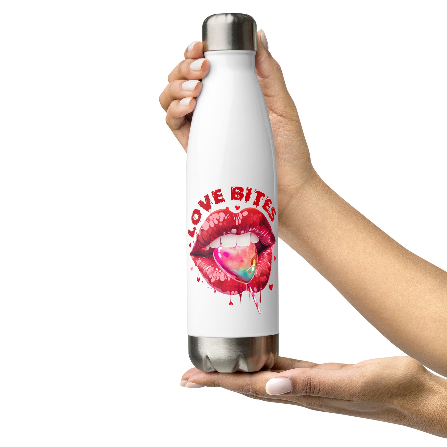 Love Bites Lips Water Bottle
