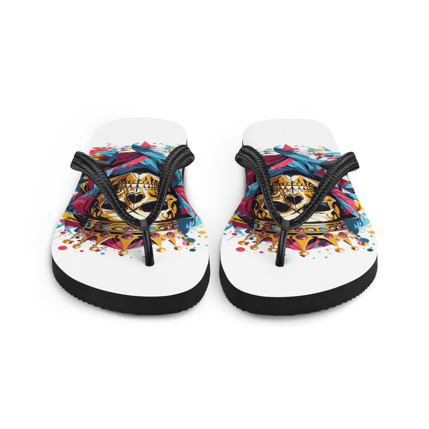 Skull & Crown Flip-Flop sandals
