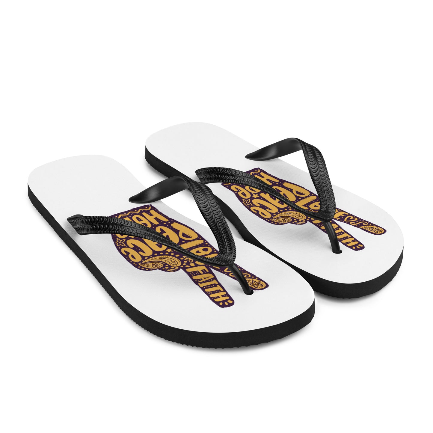 Love, Hope, Faith, Peace sandals