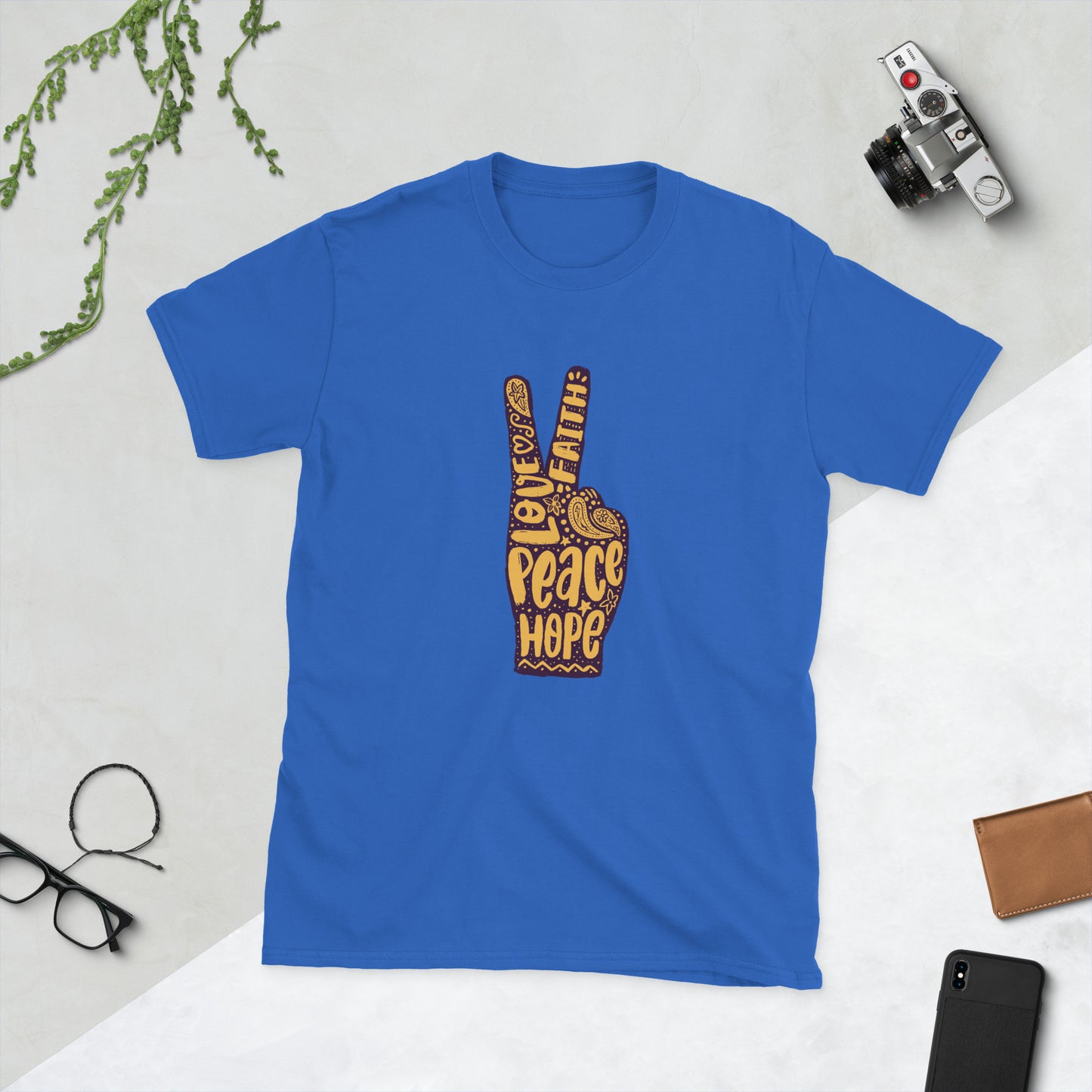 peace sign men's tshirt