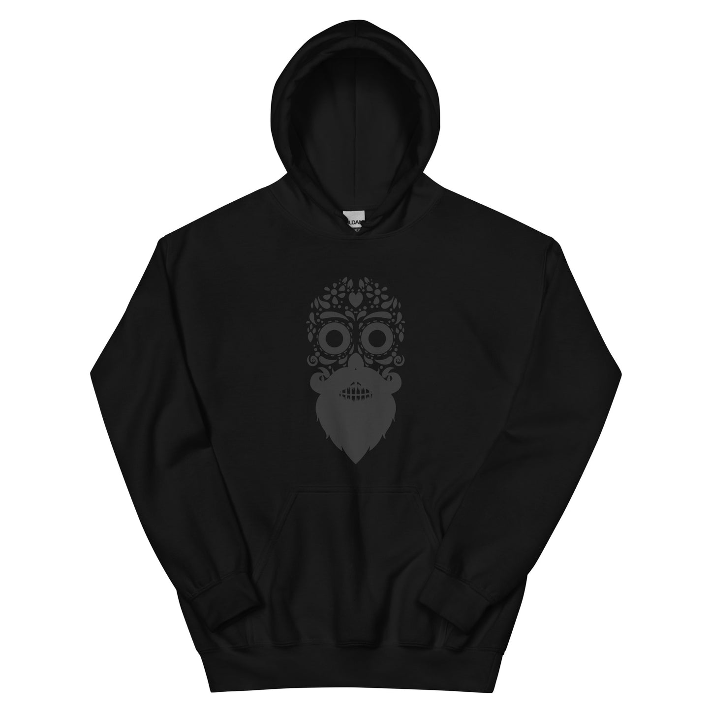 Bearded Sugar Skull Ladies Hoodies