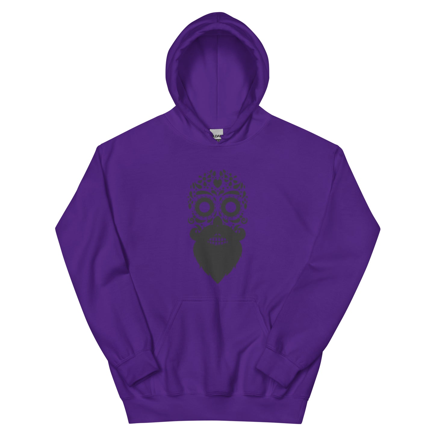 Beard Skull Ladies Hoodie