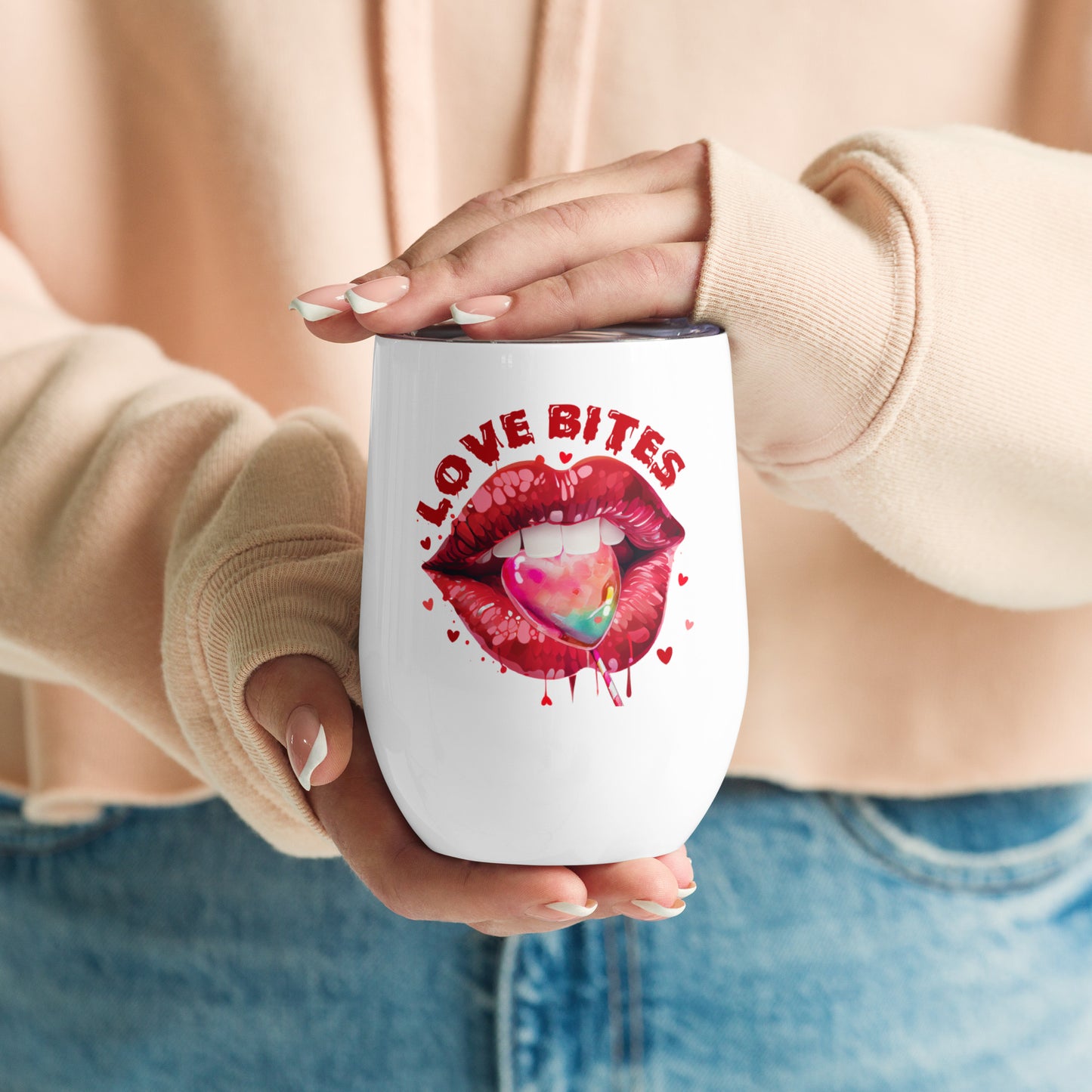 Sexy Lips Wine Tumbler