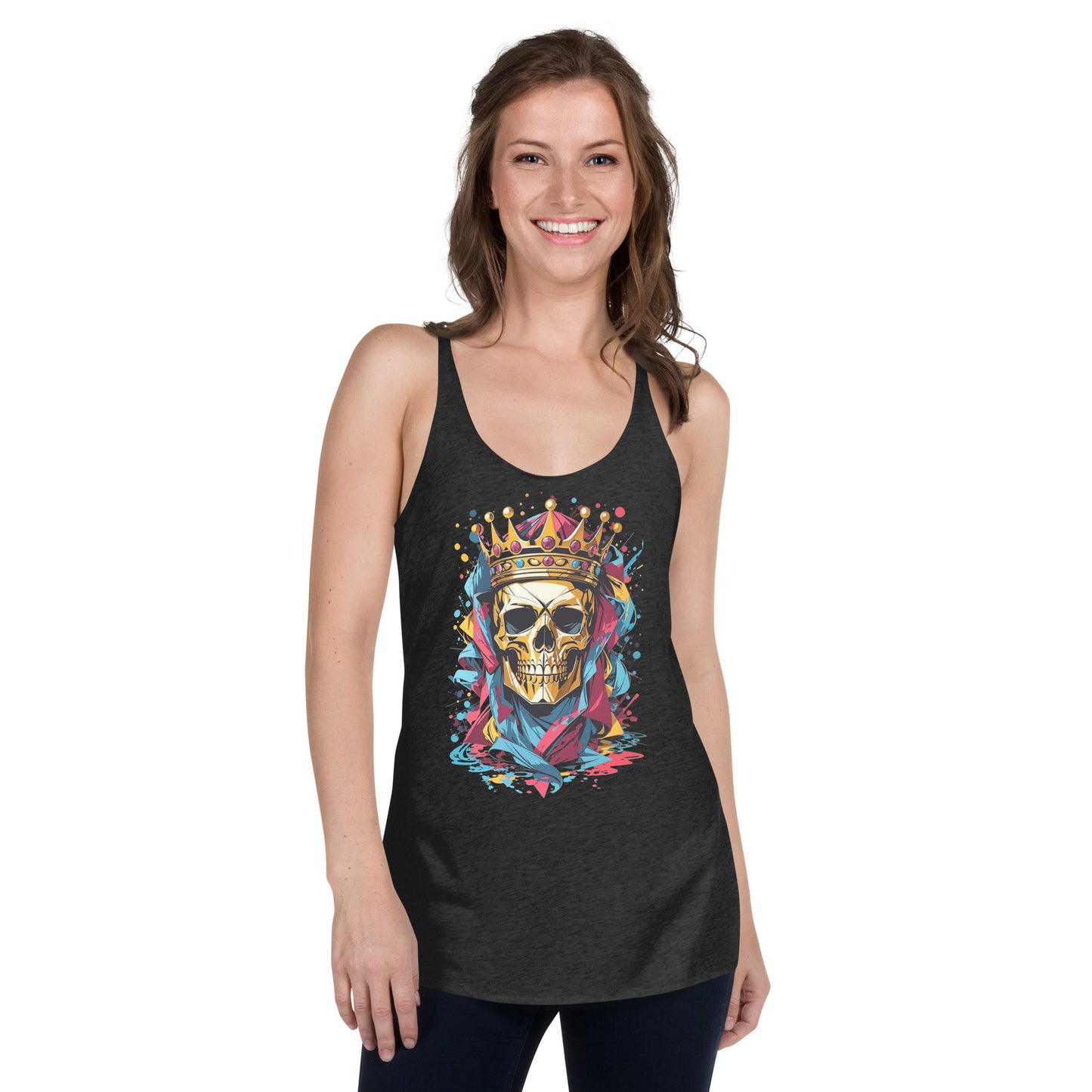 Skull & Crown Racerback Tank Top