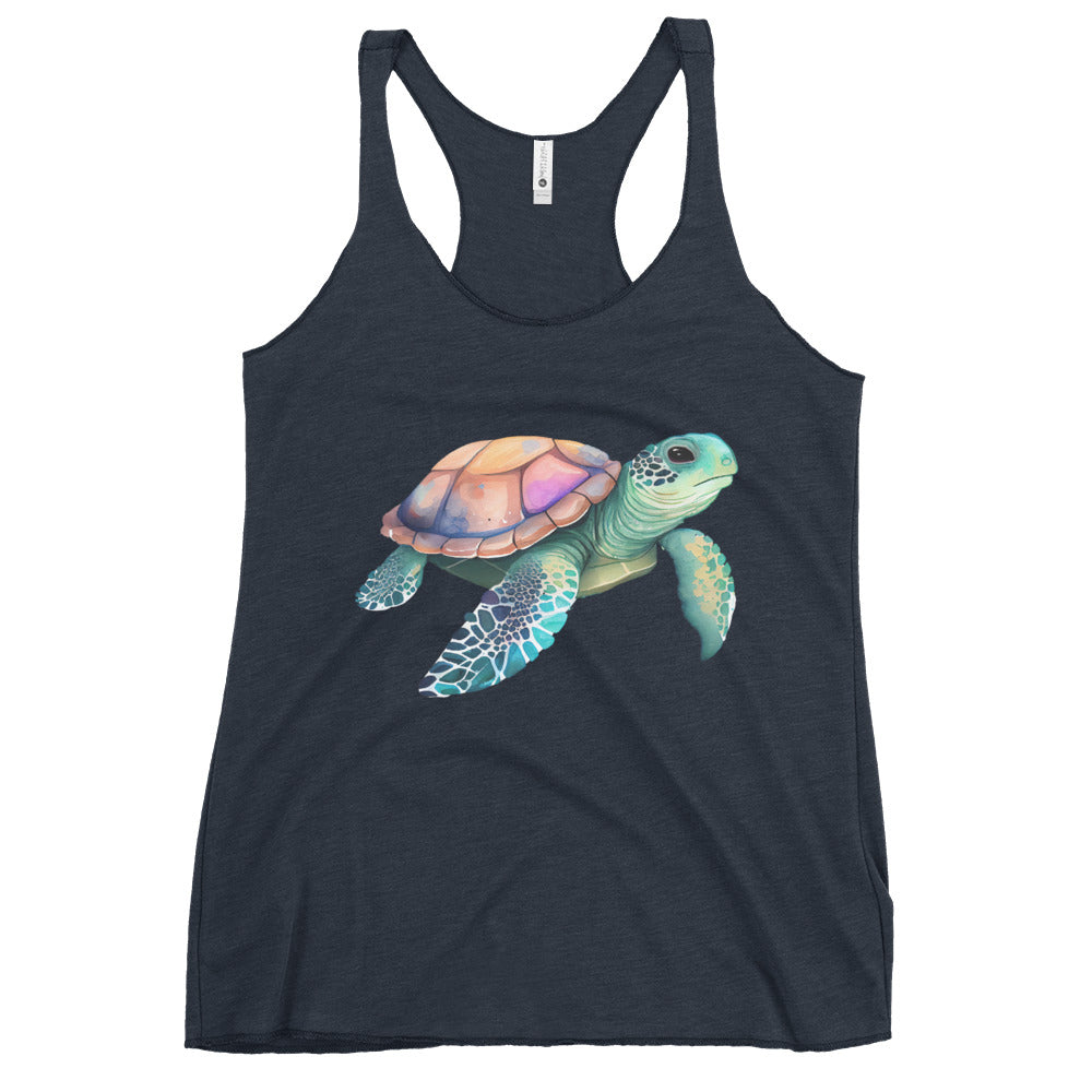 Turtle Ladies Racerback Tank Top