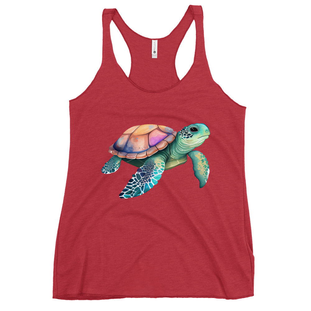 Sea Turtle Bliss Ladies Tank Top