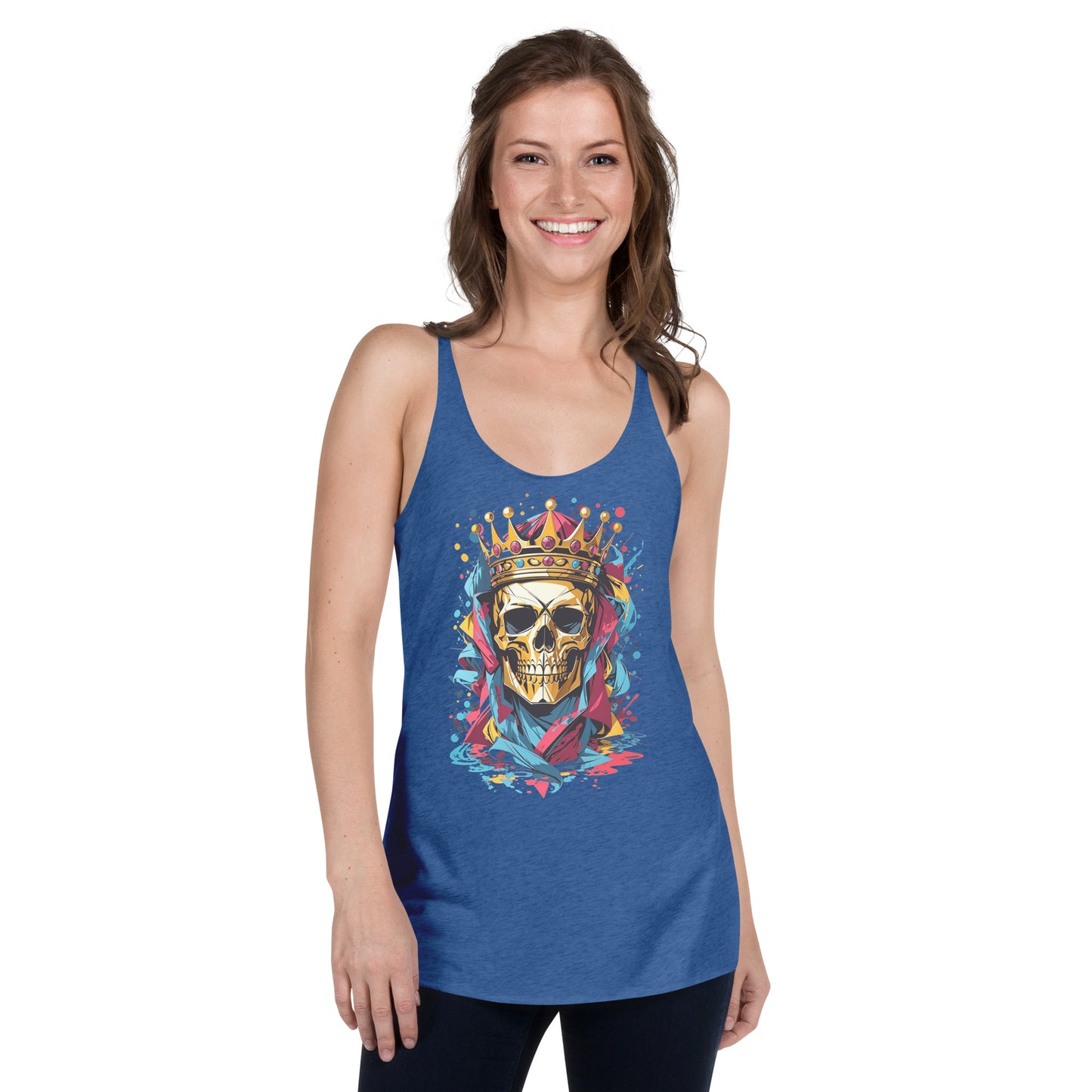 Skull & Crown Ladies Racerback Tank Top