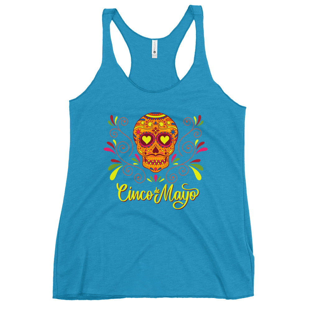 Floral Sugar Skull women's Tank Top
