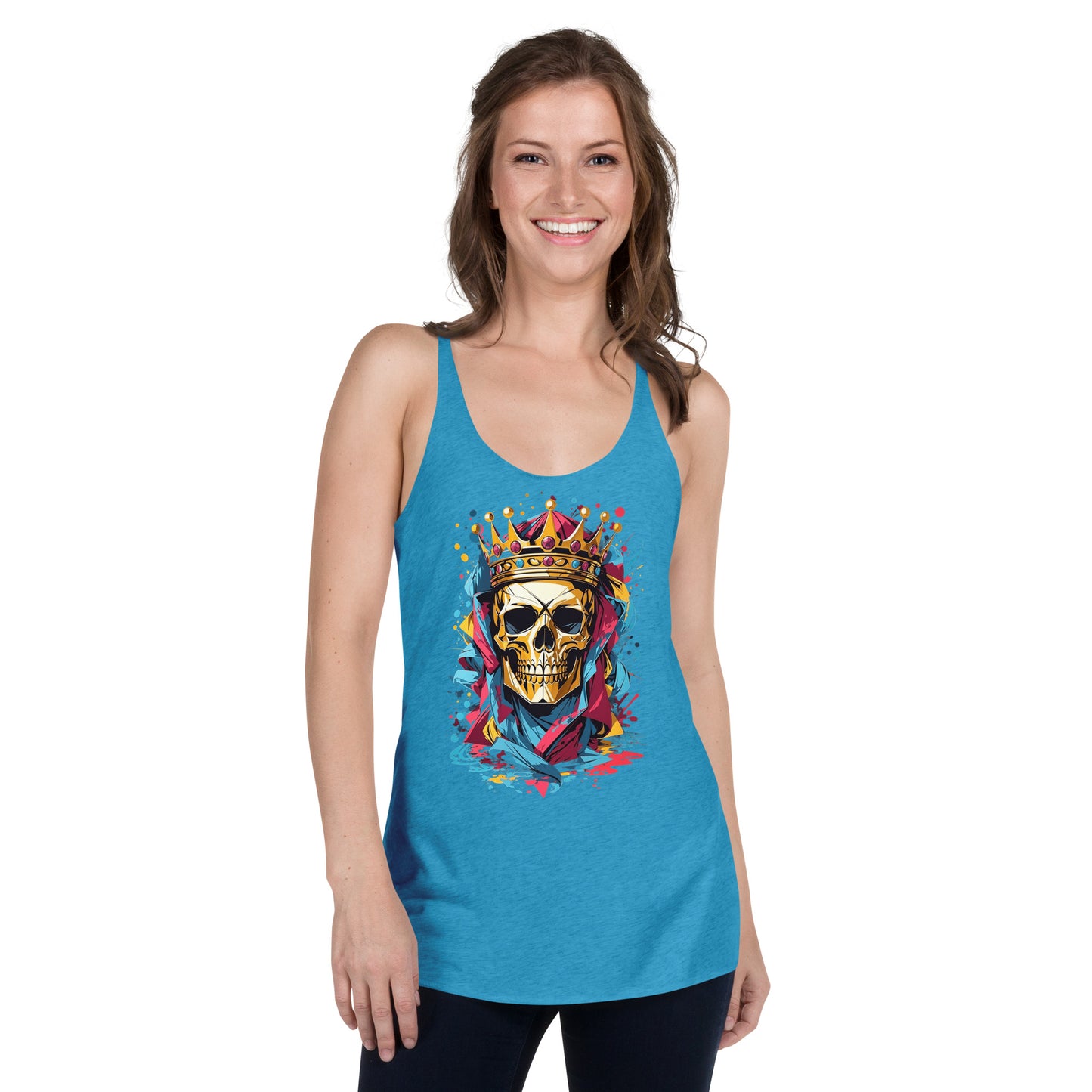 Skull & Crown Ladies Racerback Tank Top