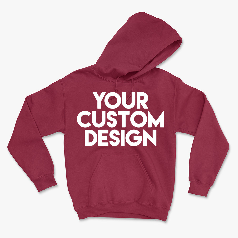 custom maroon hoodie