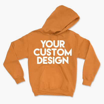 custom orange hoodie
