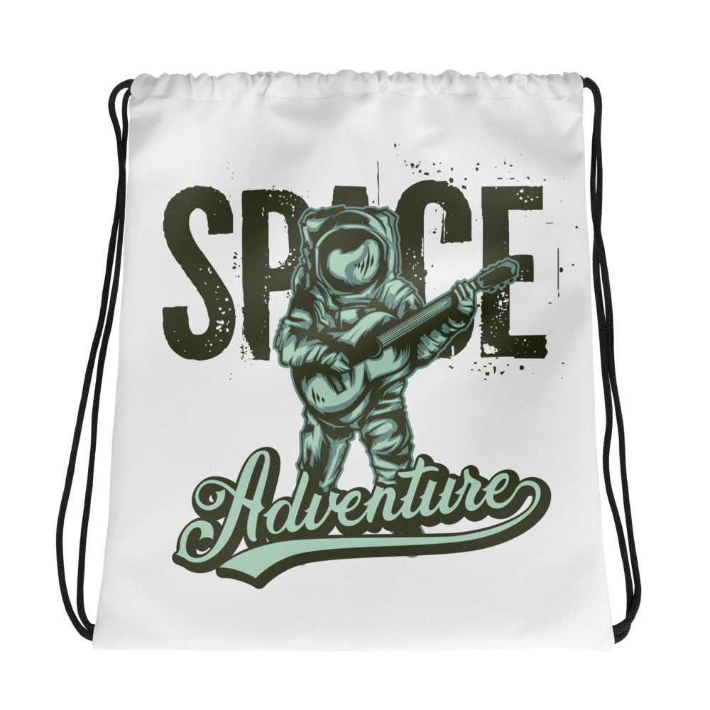 Space Astronaut Drawstring Bag