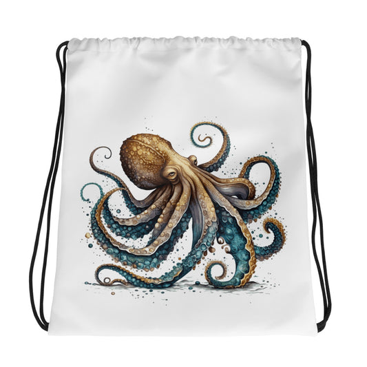 Octopus Drawstring Bag