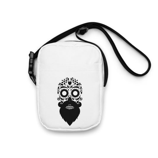 Bearded Sugar Skull Utility Crossbody Bag
