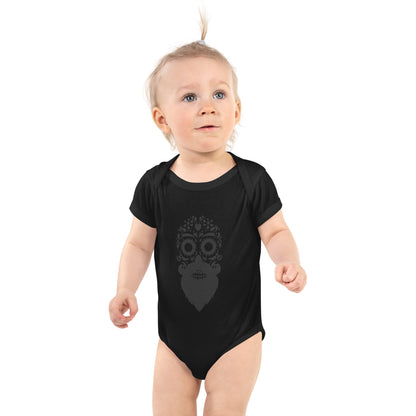 Bearded Sugar Skull Baby Onesie