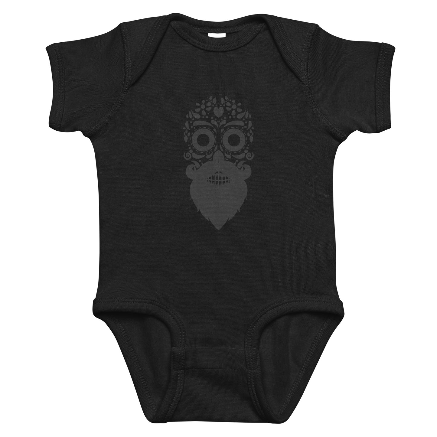 Beard Skull Baby Onesie