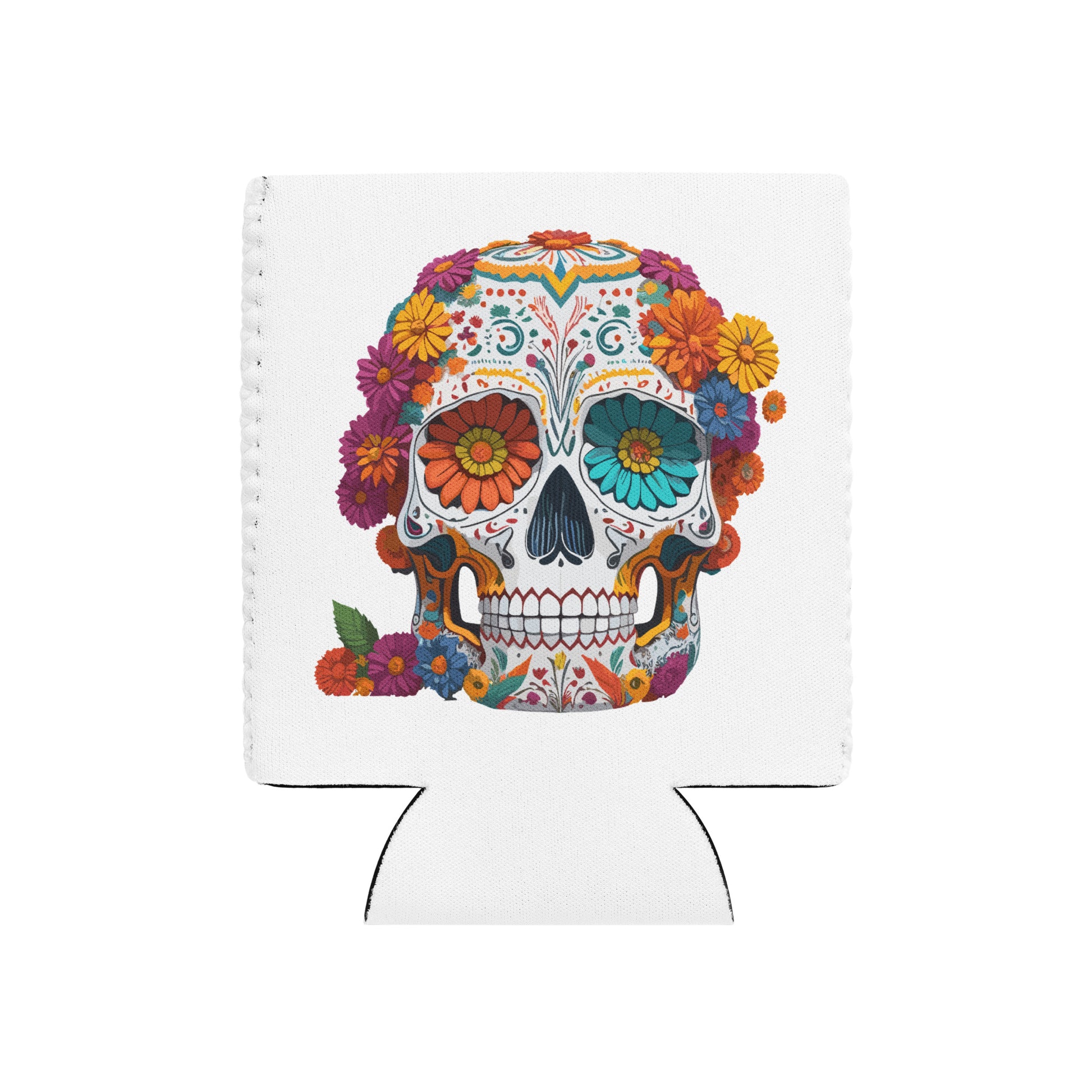 Sugar Skull Beer Can Cooler
