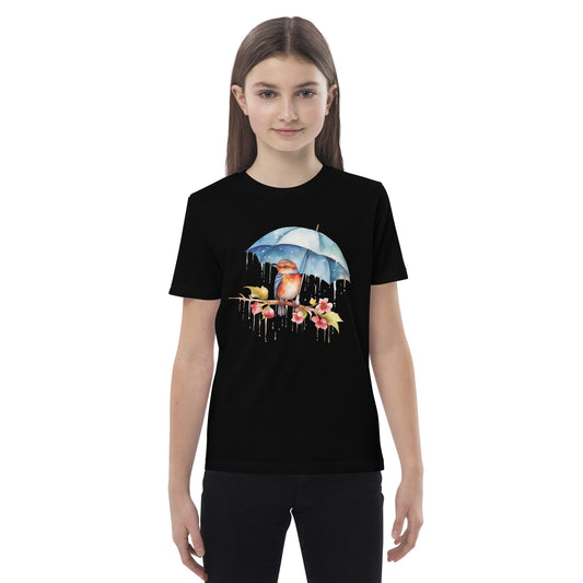 Bird with an Umbrella Kids T-Shirt