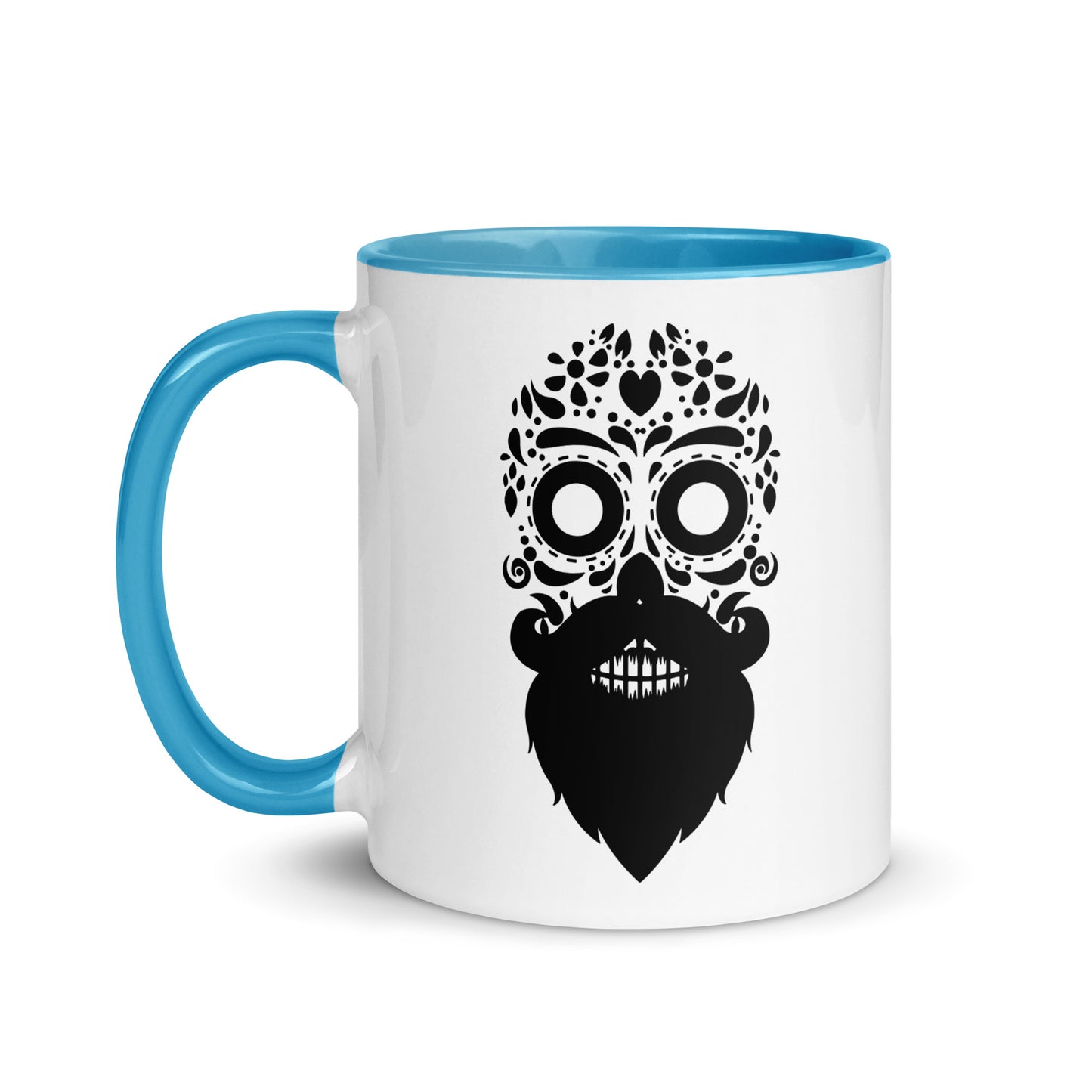 Bearded Sugar Skull Coffee Mugs
