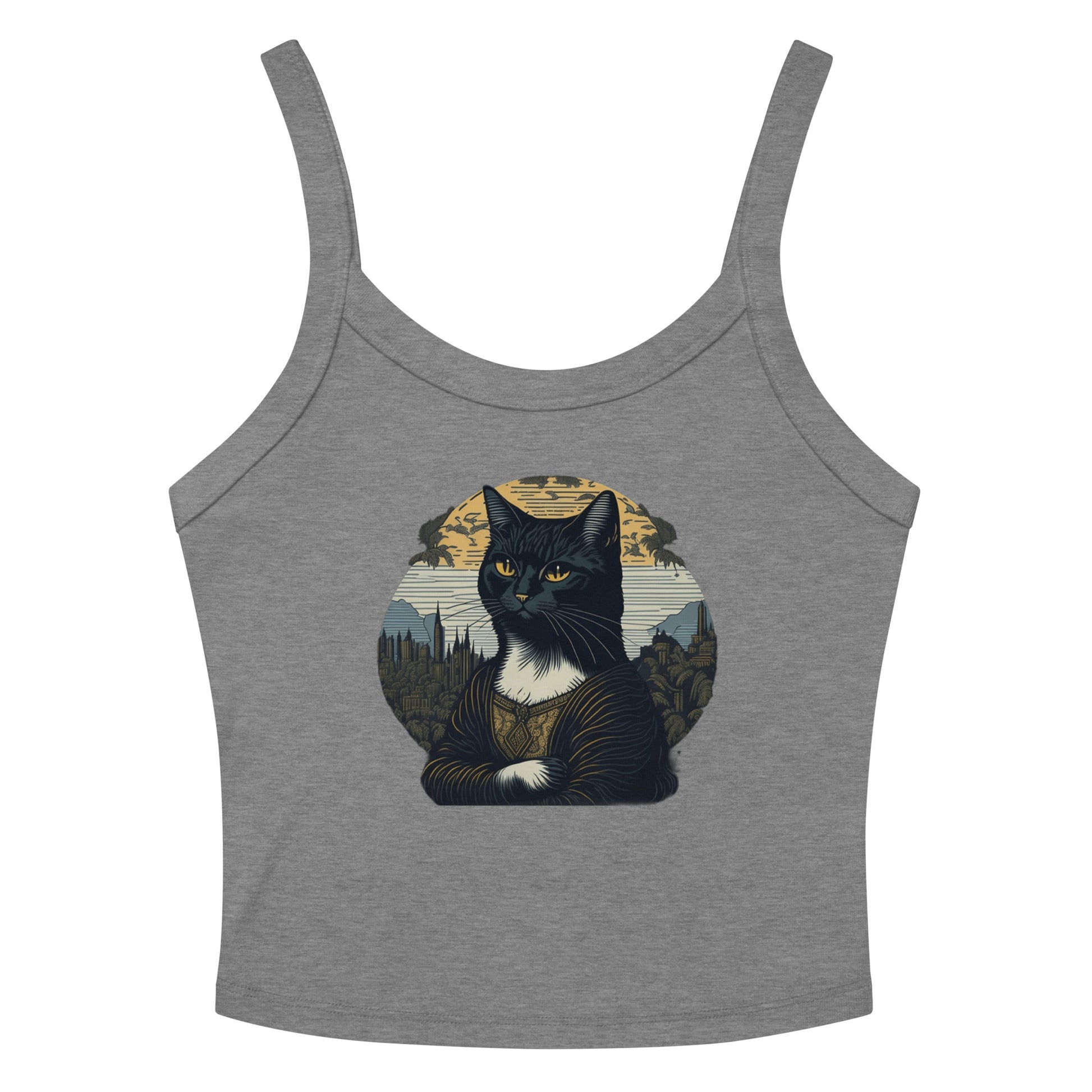 Mona Lisa Cat Tank Top