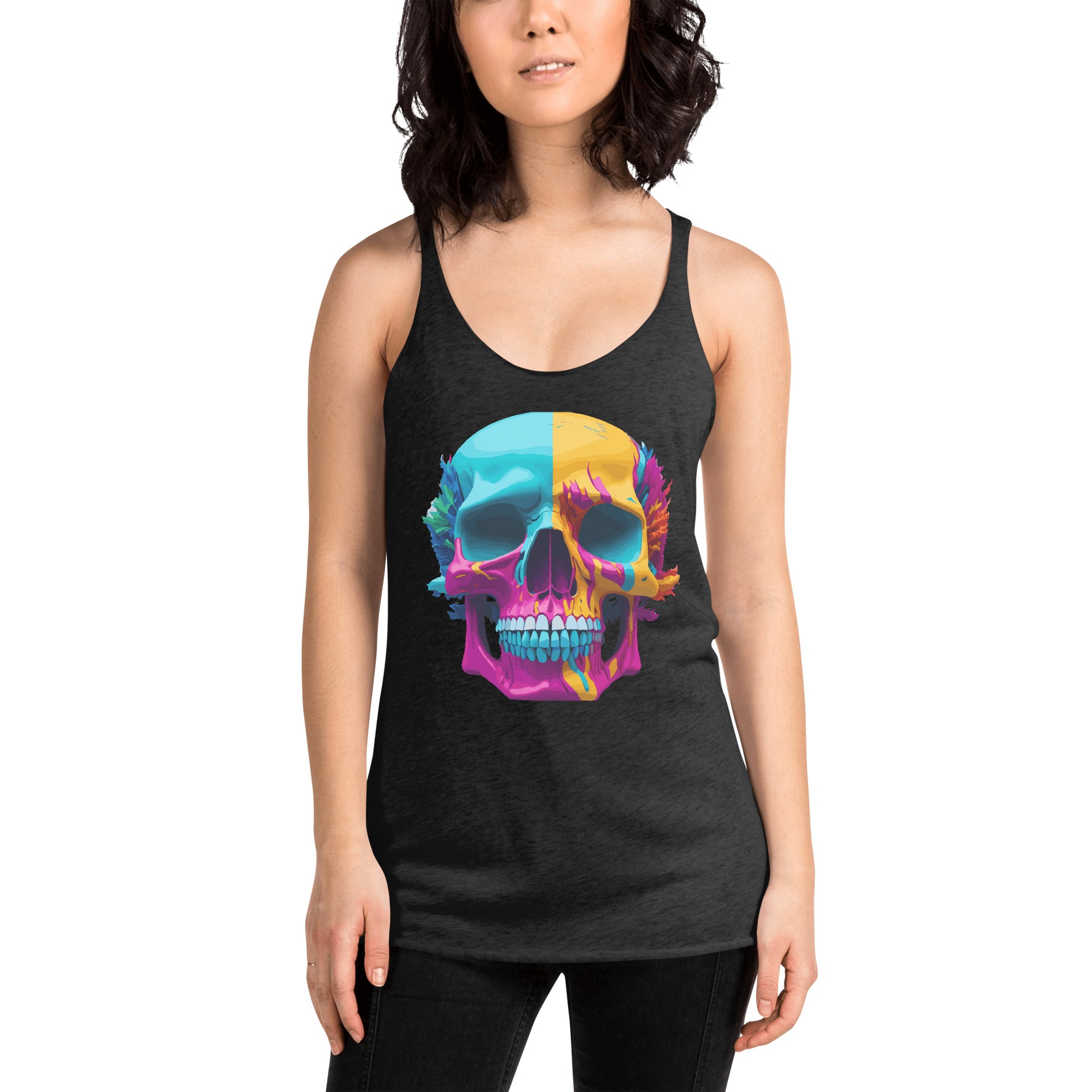 Colorful Skull Ladies Tank Top