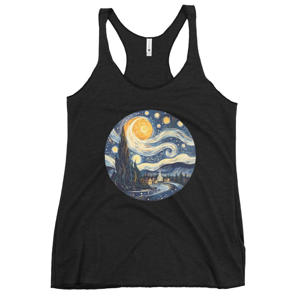 Starry Night Van Gogh Ladies Tank Top