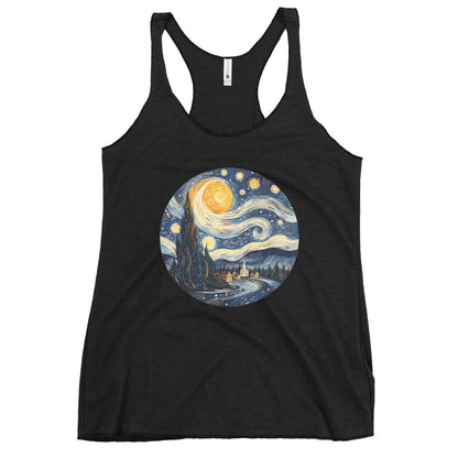 Starry Night Van Gogh Ladies Tank Top