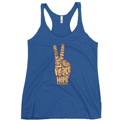 Peace Sign women's Racerback Tank Top