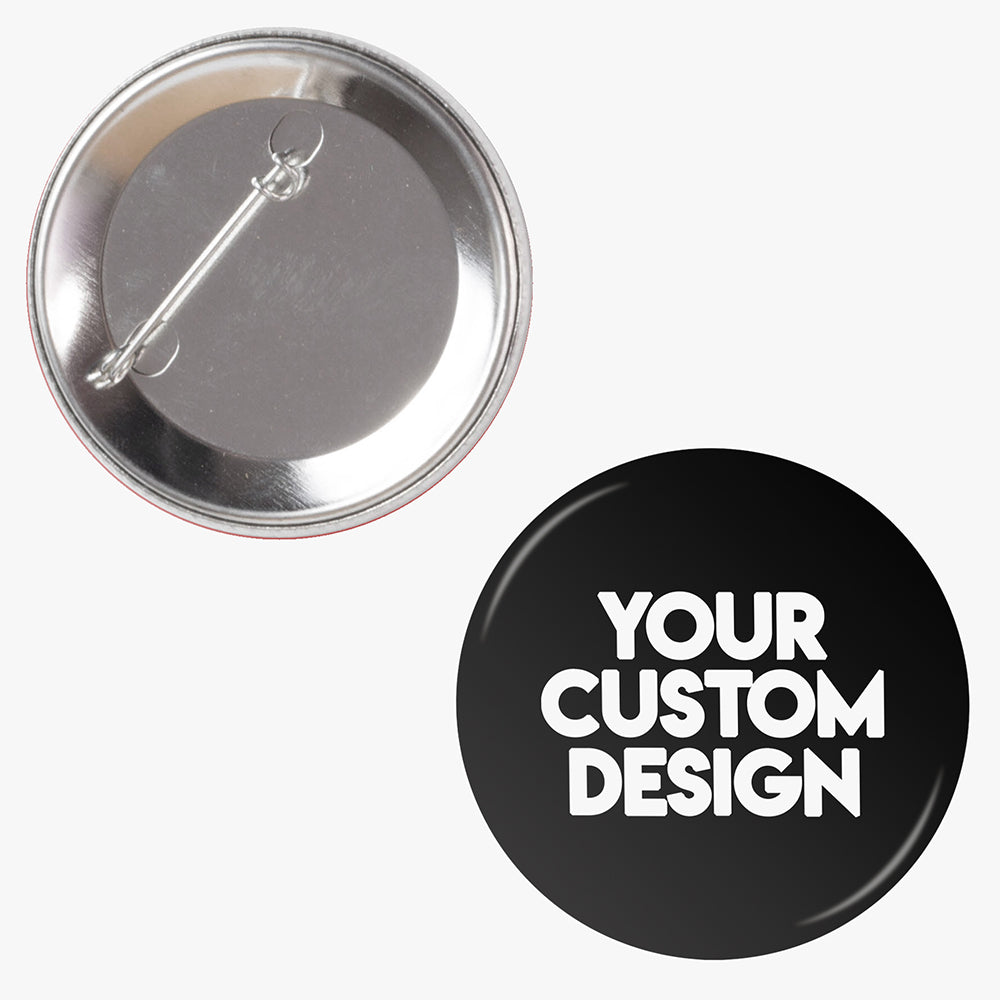 custom printed pin button